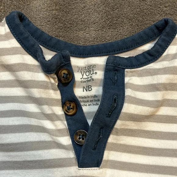 Carter's Baby One-Piece with Shark | Baby Shark | Carter's Newborn Clothes | - Picture 6 of 8